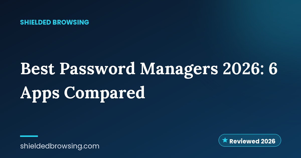 Best Password Managers 2026: 6 Apps Compared