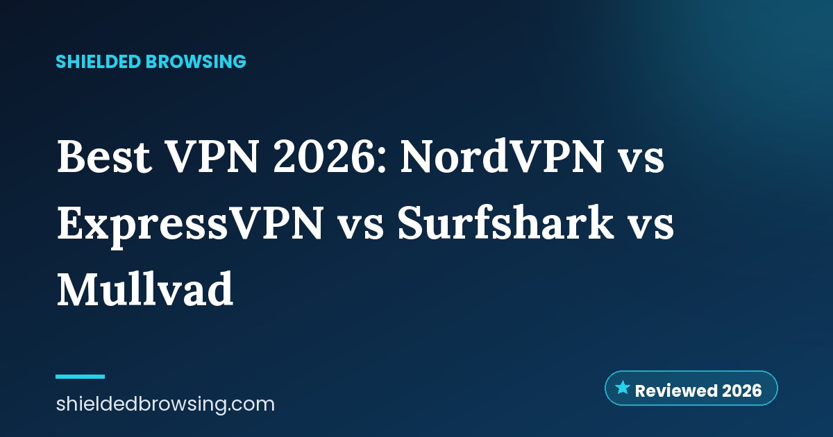 Best VPN 2026: NordVPN vs ExpressVPN vs Surfshark vs Mullvad