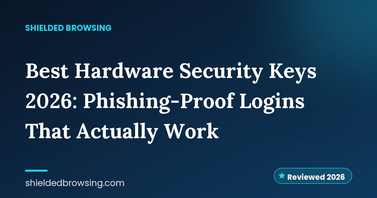 Best Hardware Security Keys 2026: Phishing-Proof Logins That Actually Work