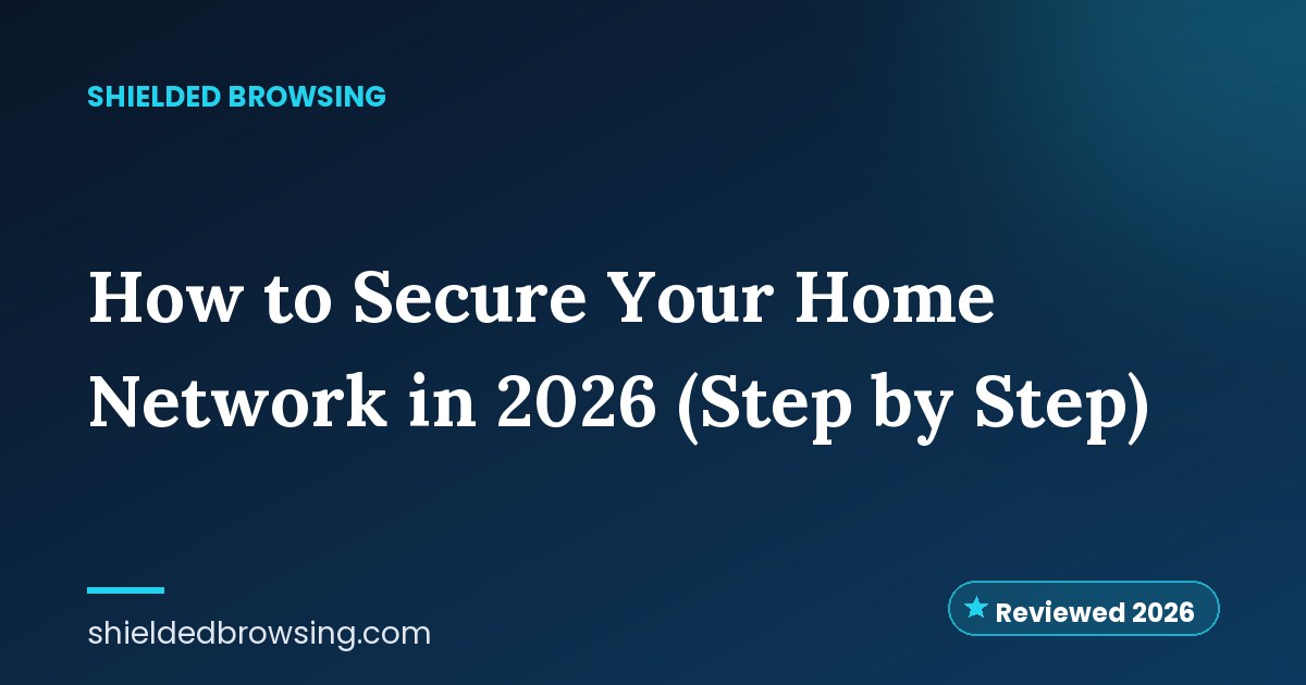 How to Secure Your Home Network in 2026 (Step by Step)
